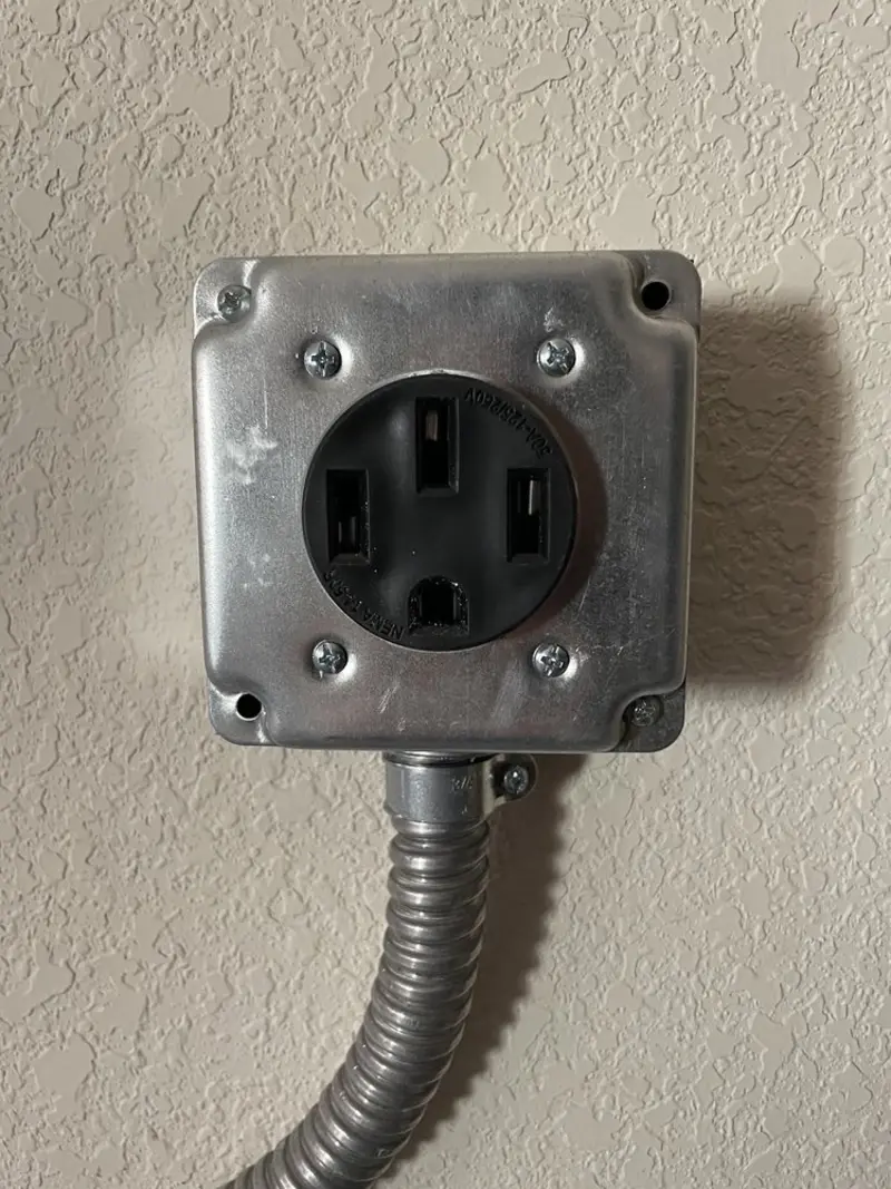 NEMA 14-50 outlet installed for Electrical Panel Upgrade in North Franklin
